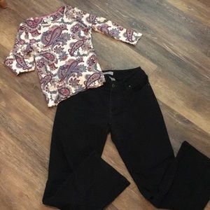 Chico’s Platinum Denim black jeans - Size 00 Short